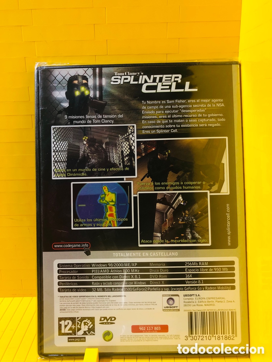 Videojuegos y consolas: JUEGO PC-ROM ● SPLINTER CELL ● TOM CLANCY&acute;S - Foto 2
