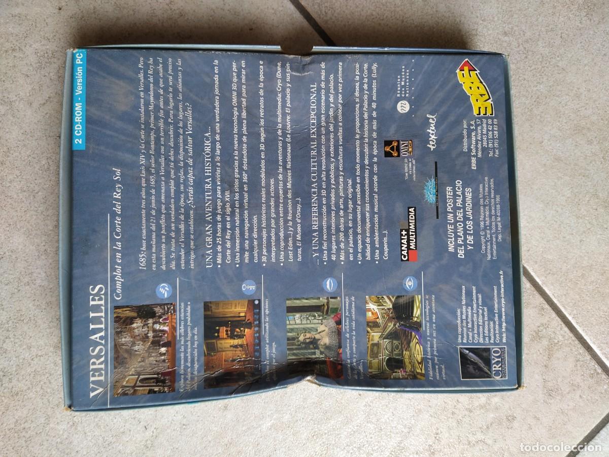Videojuegos y consolas: VERSALLES PC CAJA GRANDE DE CARTON VERSION ESPA&Ntilde;OLA - Foto 2