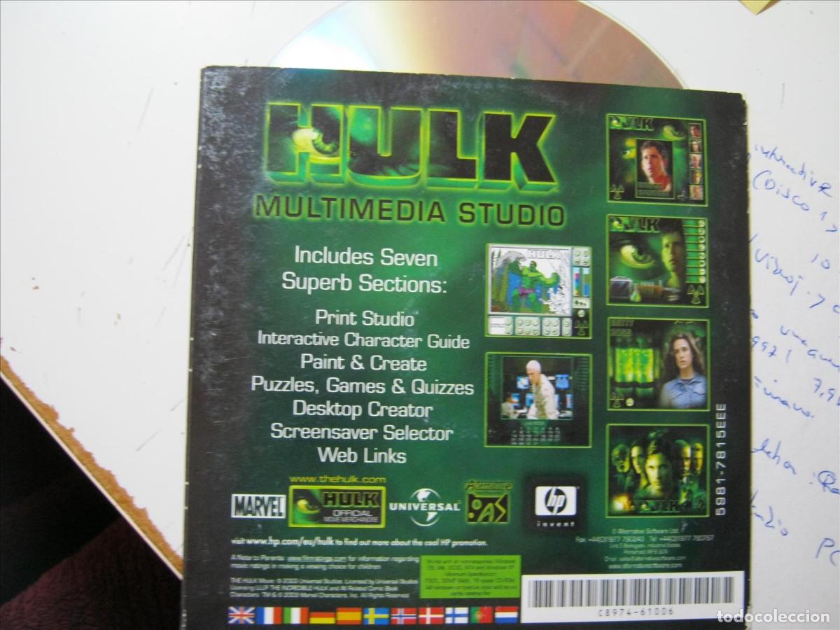 Videojuegos y consolas: HULK MULTIMEDIA STUDIO PC CD-ROM!!! - Foto 2