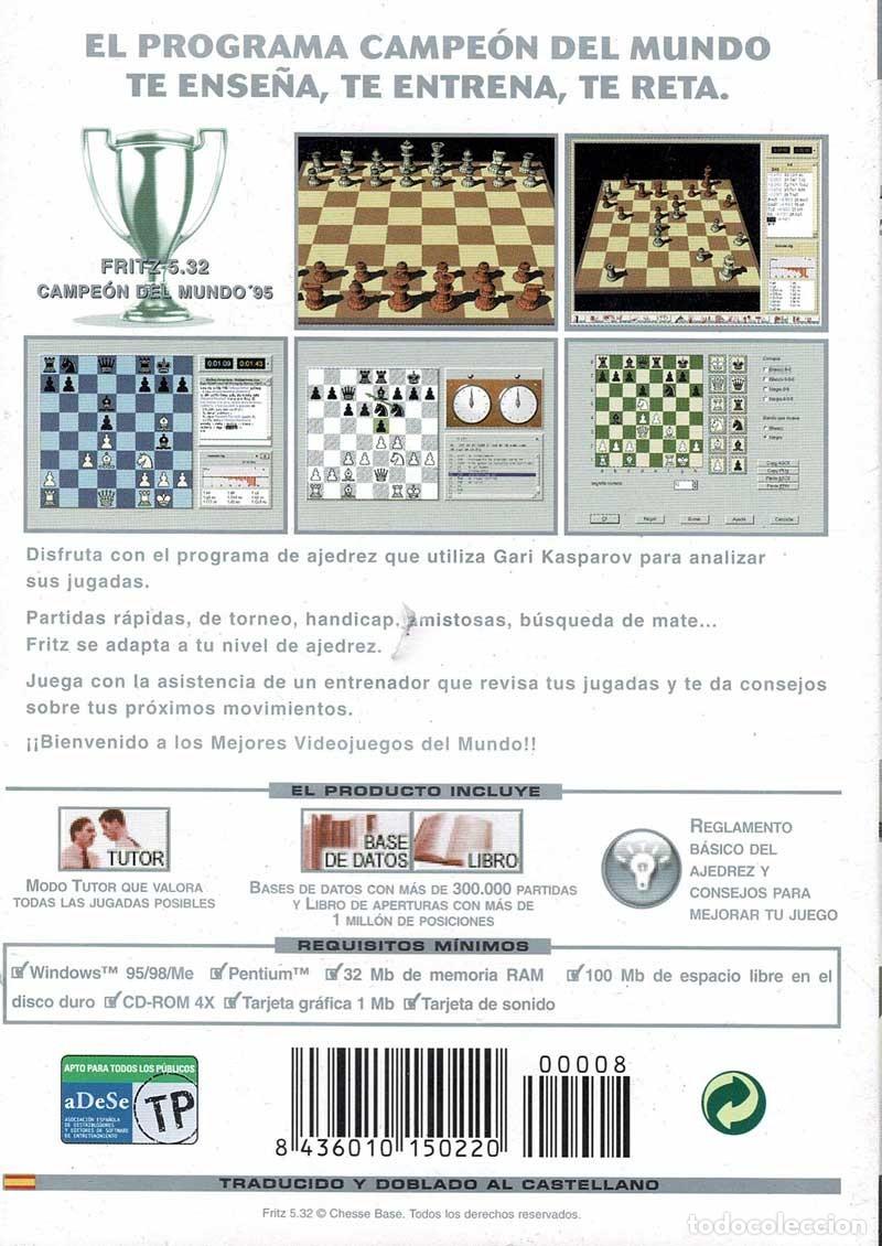Videojuegos y consolas: Fritz 5. El programa de ajedrez campe&oacute;n del mundo. PC - Foto 2