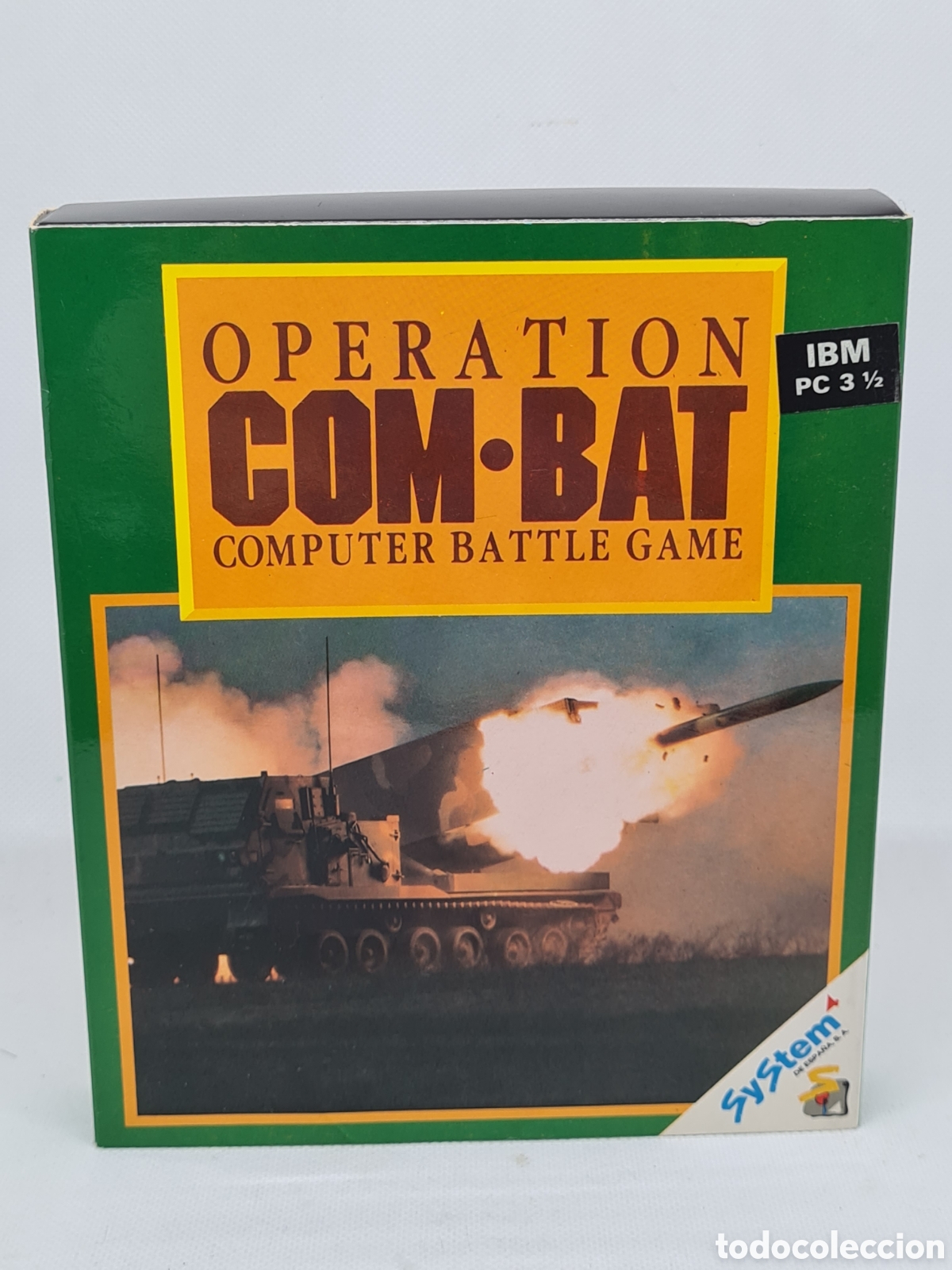 Videojuegos y consolas: UNICO JUEGO PC IBM 3 1/2 OPERATION COM BAT COMBAT COMPUTER BATTLE GAME SYSTEM 4 1990 - Foto 3
