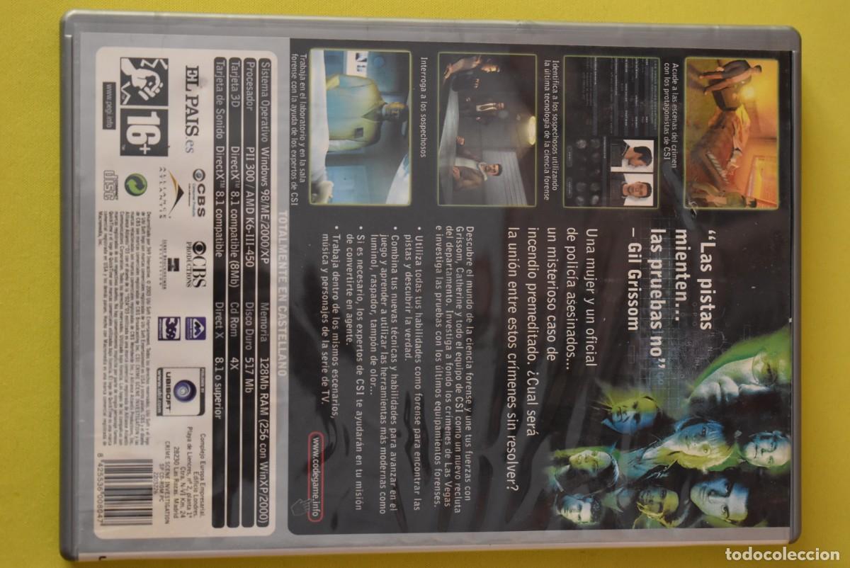 Videojuegos y consolas: Videojuego PC. Code Game. CSI. Idioma espa&ntilde;ol - Foto 3