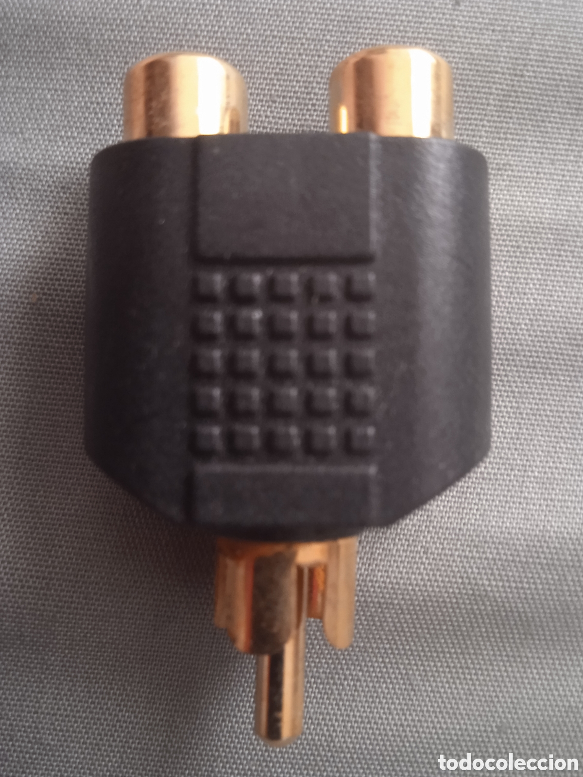 Videojuegos y consolas: 2 RCA a 1 RCA con terminales ba&ntilde;ados en oro - Foto 1