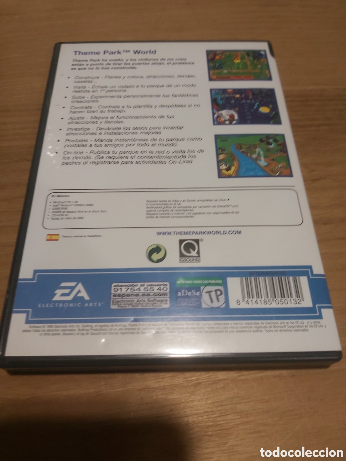 Videojuegos y consolas: Pc CD ROM theme park world ckassics castellano - Foto 3