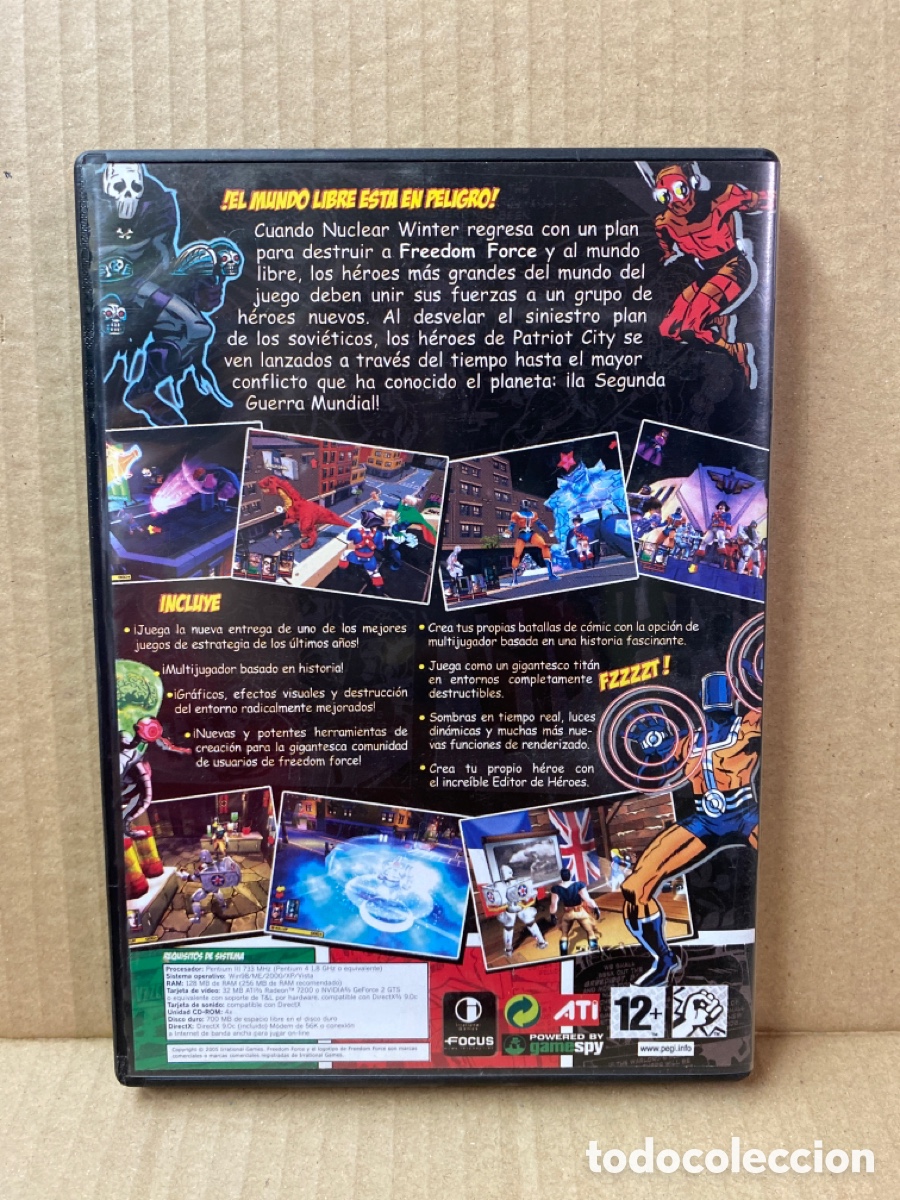 Videojuegos y consolas: JUEGO PC FREEDOM FORCE VS THE 3rd REICH. Disco como nuevo. - Foto 2