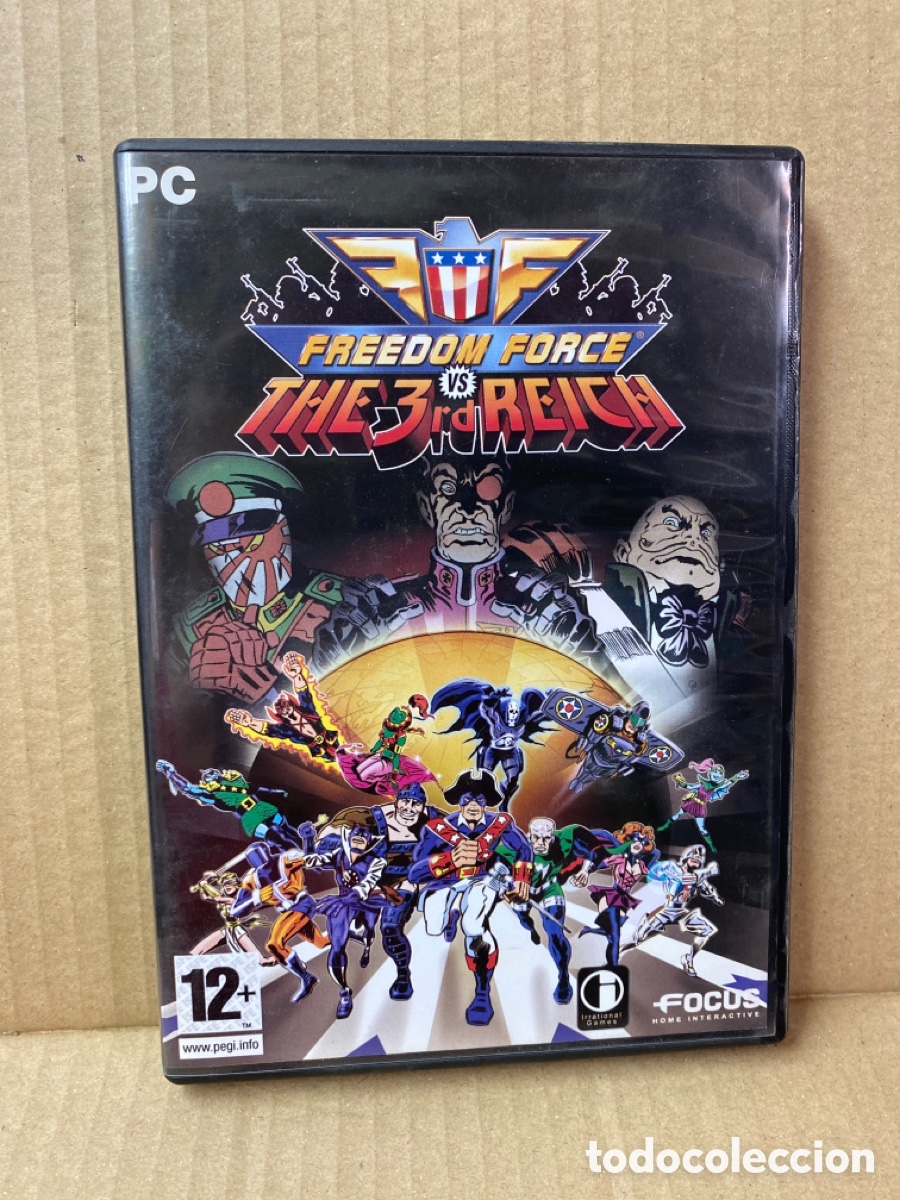 Videojuegos y consolas: JUEGO PC FREEDOM FORCE VS THE 3rd REICH. Disco como nuevo. - Foto 1