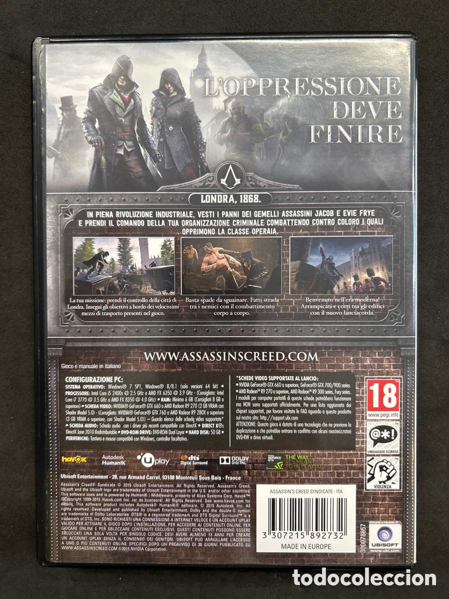Videojuegos y consolas: Juego Pc assassin&rsquo;s creed syndicate - Foto 3