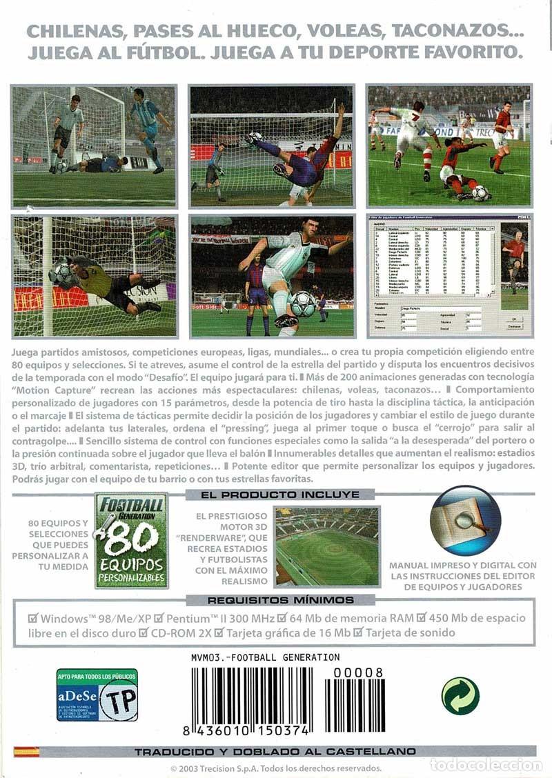 Videojuegos y consolas: Football Generation. PC - Foto 2