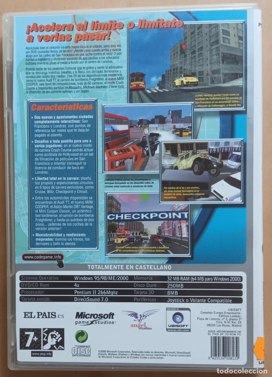 Videojuegos y consolas: PC CD ROM - MIDTOWN MADNESS 2 - Foto 2