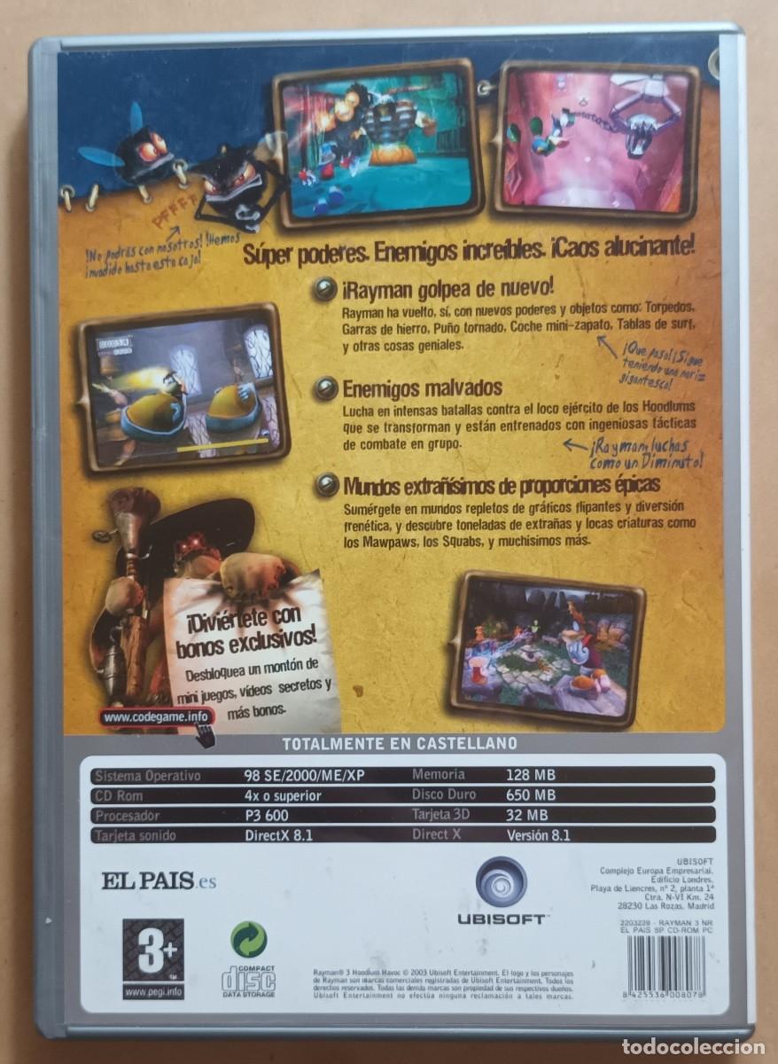 Videojuegos y consolas: PC CD ROM - RAYMAN 3 - 3 DISCOS - Foto 3