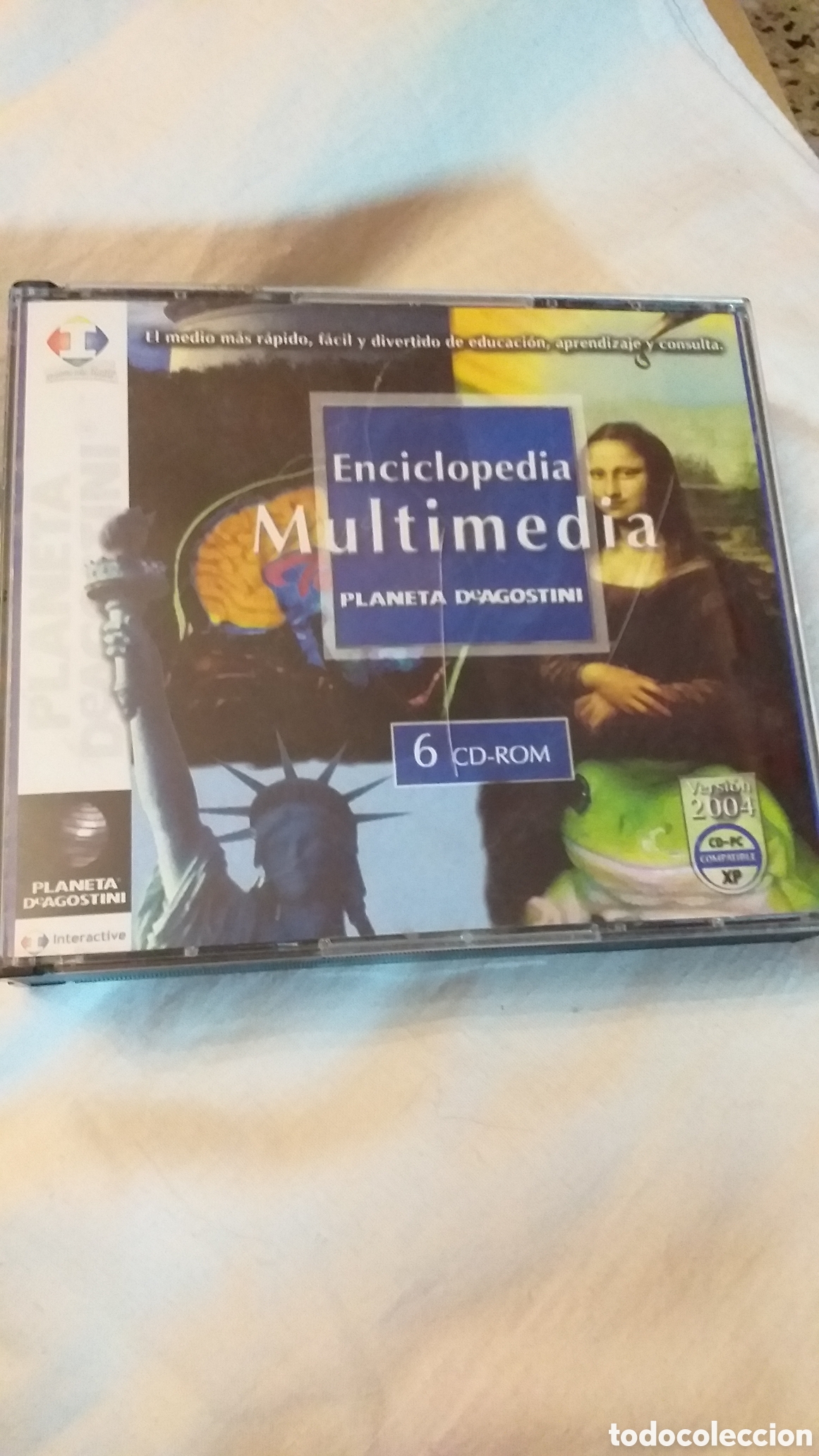 Videojuegos y consolas: Enciclopedia multimedia planeta de agostini versi&oacute;n 2004 compatible CD-PC XP 6 Cd-Rom - Foto 1