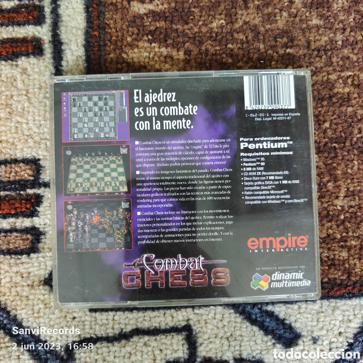 Videojuegos y consolas: PC CD-ROM: COMBAT CHESS - Foto 2