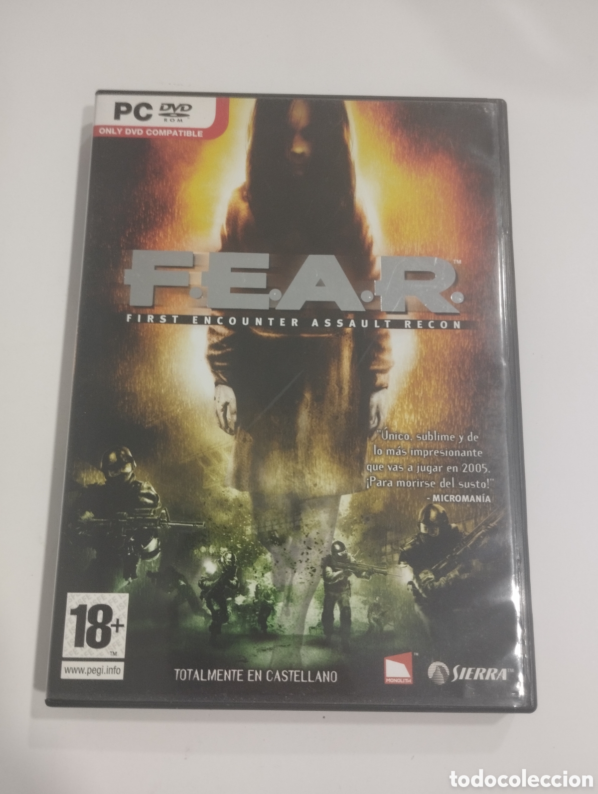 Videojuegos y consolas: F.E.A.R, first encounter assault recon. PC. DVD. - Foto 1