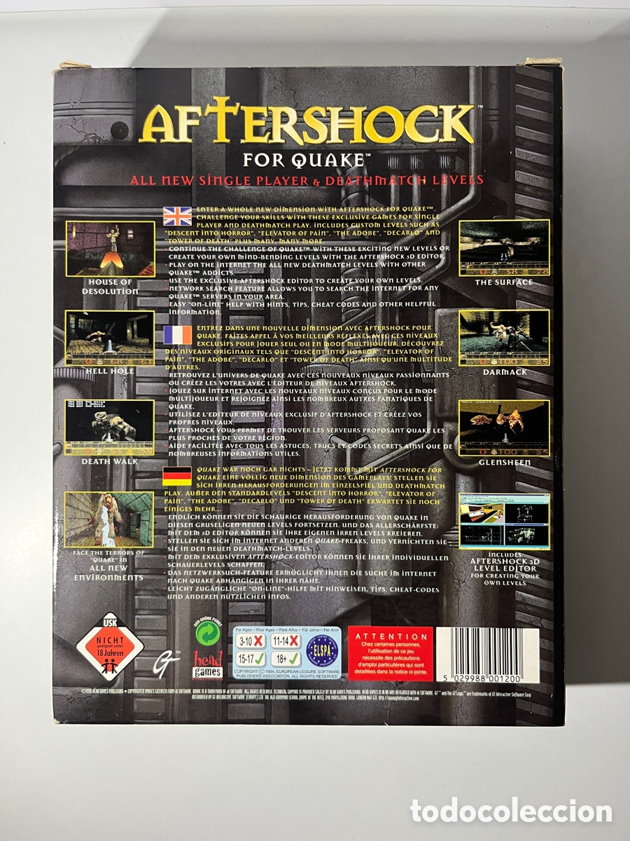 Videojuegos y consolas: Aftershock for Quake caja+manual - Foto 3