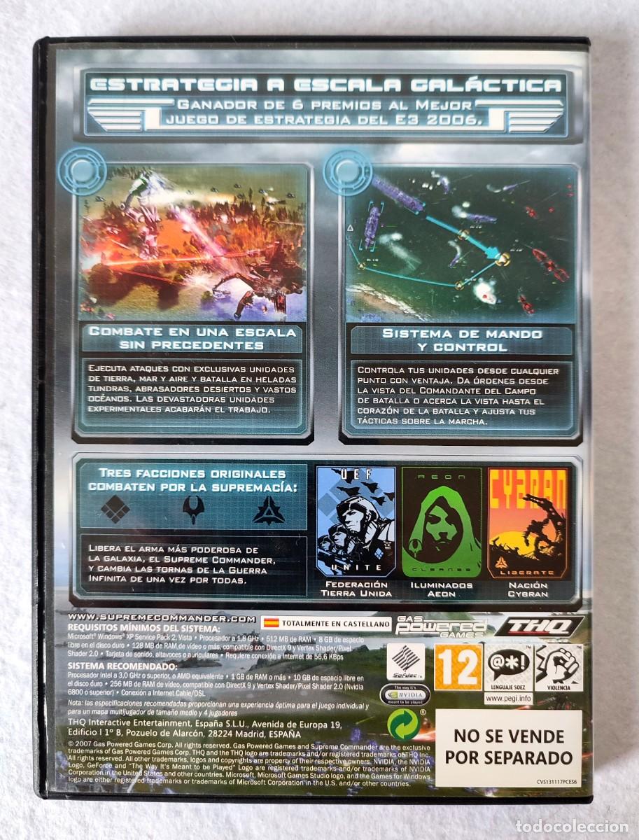 Videojuegos y consolas: Supreme Commander / Juego Para PC / PAL ESP - Foto 2