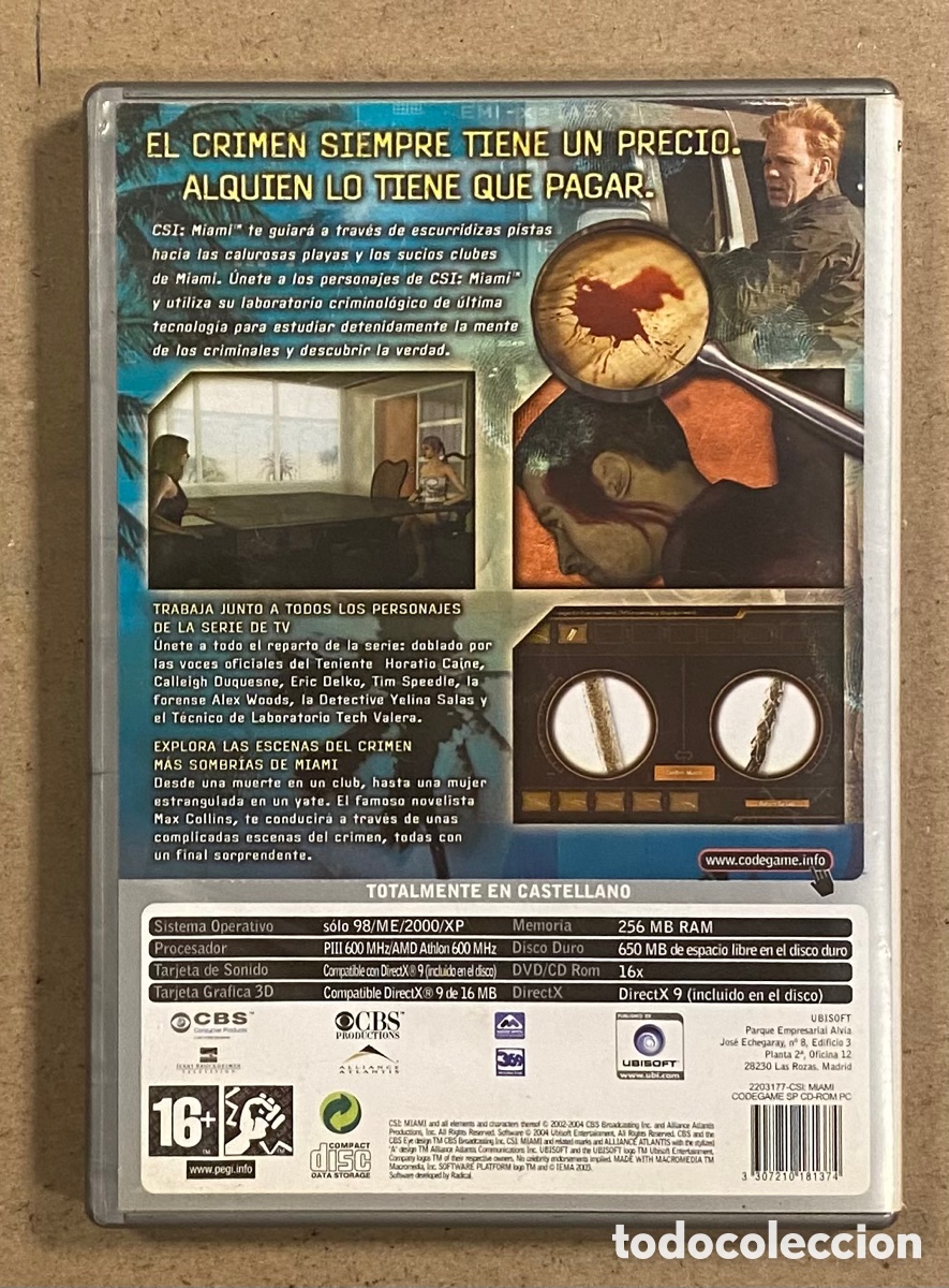 Videojuegos y consolas: PC CD ROM. CSI: MIAMI (UBISOFT). - Foto 3