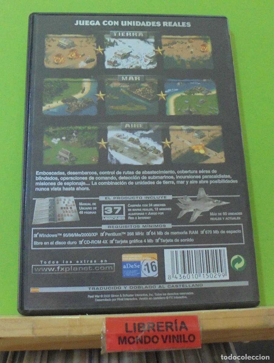 Videojuegos y consolas: Real war, juego PC. CD-ROM - Foto 3