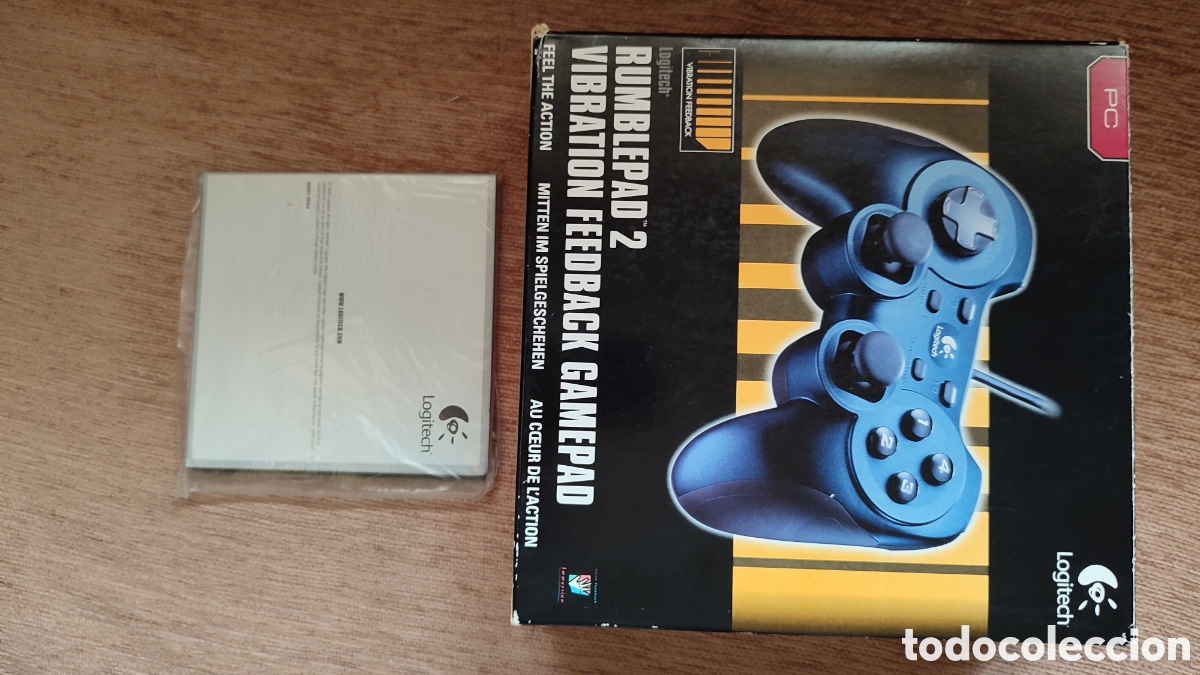 Videojuegos y consolas: MANDO PC LOGITECH RUMBLEPAD 2 VIBRATION - Foto 4