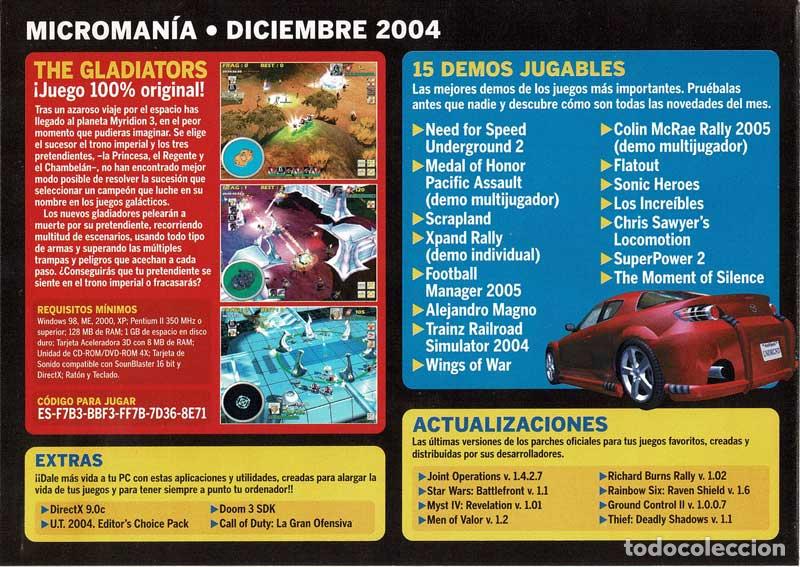 Videojuegos y consolas: The Gladiators. Microman&iacute;a No. 119. PC - Foto 2