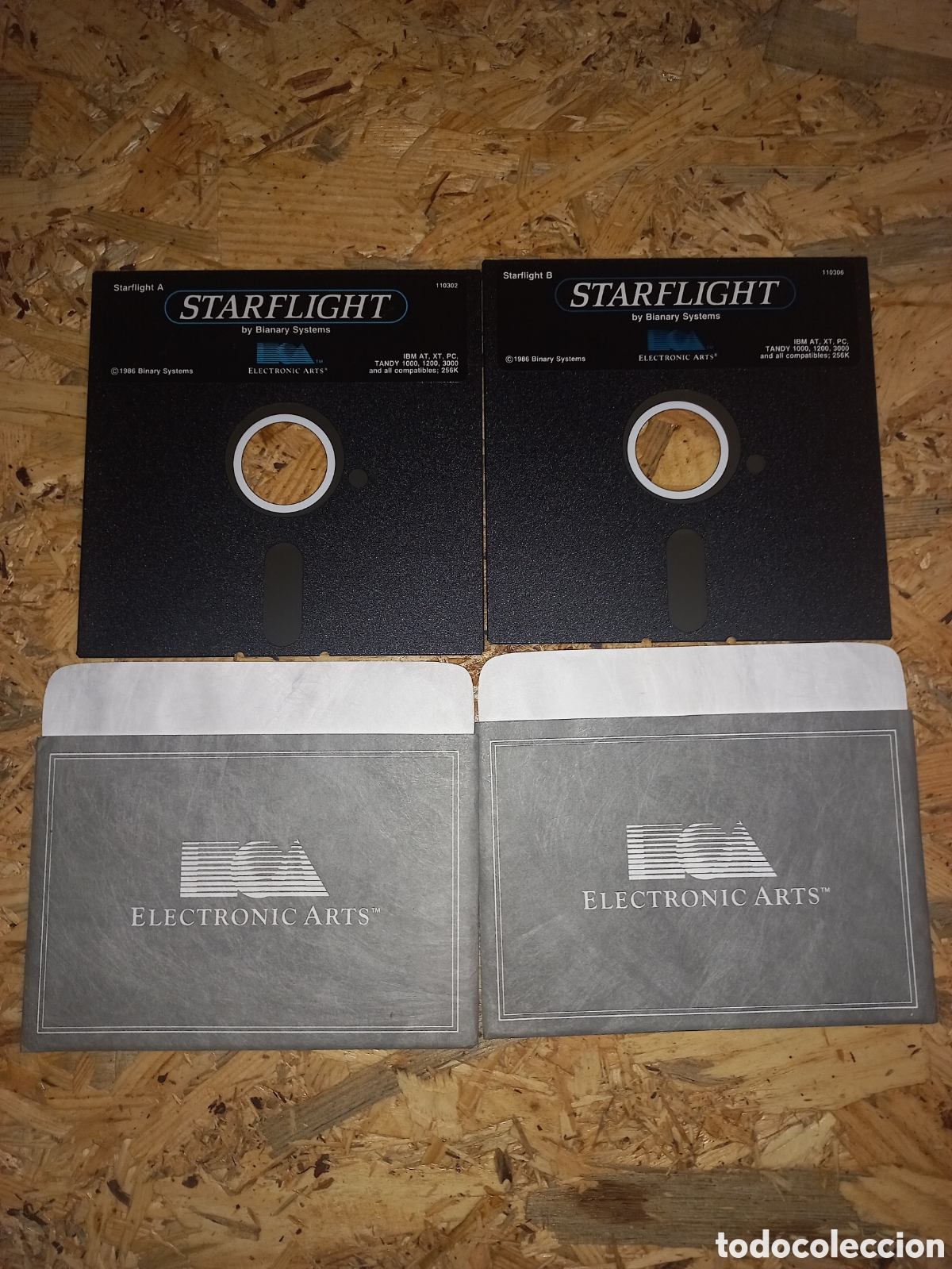 Videojuegos y consolas: PC IBM / TANDY 5,25 STARFLIGHT DISKETTES - Foto 1