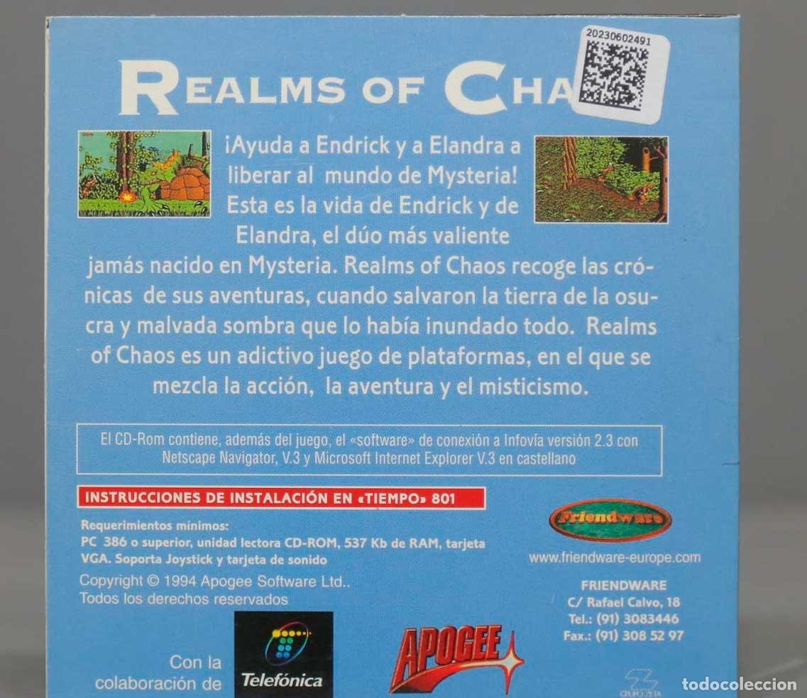 Videojuegos y consolas: PC CD-ROM. REALMS OF CHAOS - VERSION COMPLETA - Foto 2