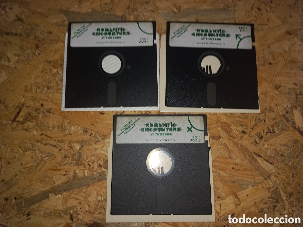 Videojuegos y consolas: PC IBM 5,25 ROMANTIC ENCOUNTERS AT THE DOME DISKETTES - Foto 1
