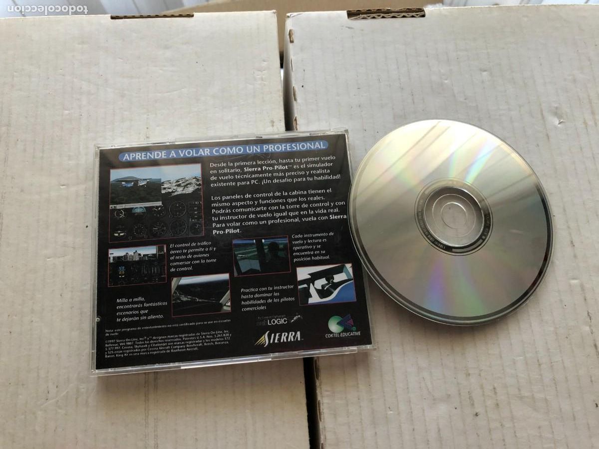 Videojuegos y consolas: PRO PILOT PRESENTACION - SIERRA COMPLETE FLIGHT SIMULATOR ESPA&Ntilde;OL - PC CD KREATEN - Foto 2