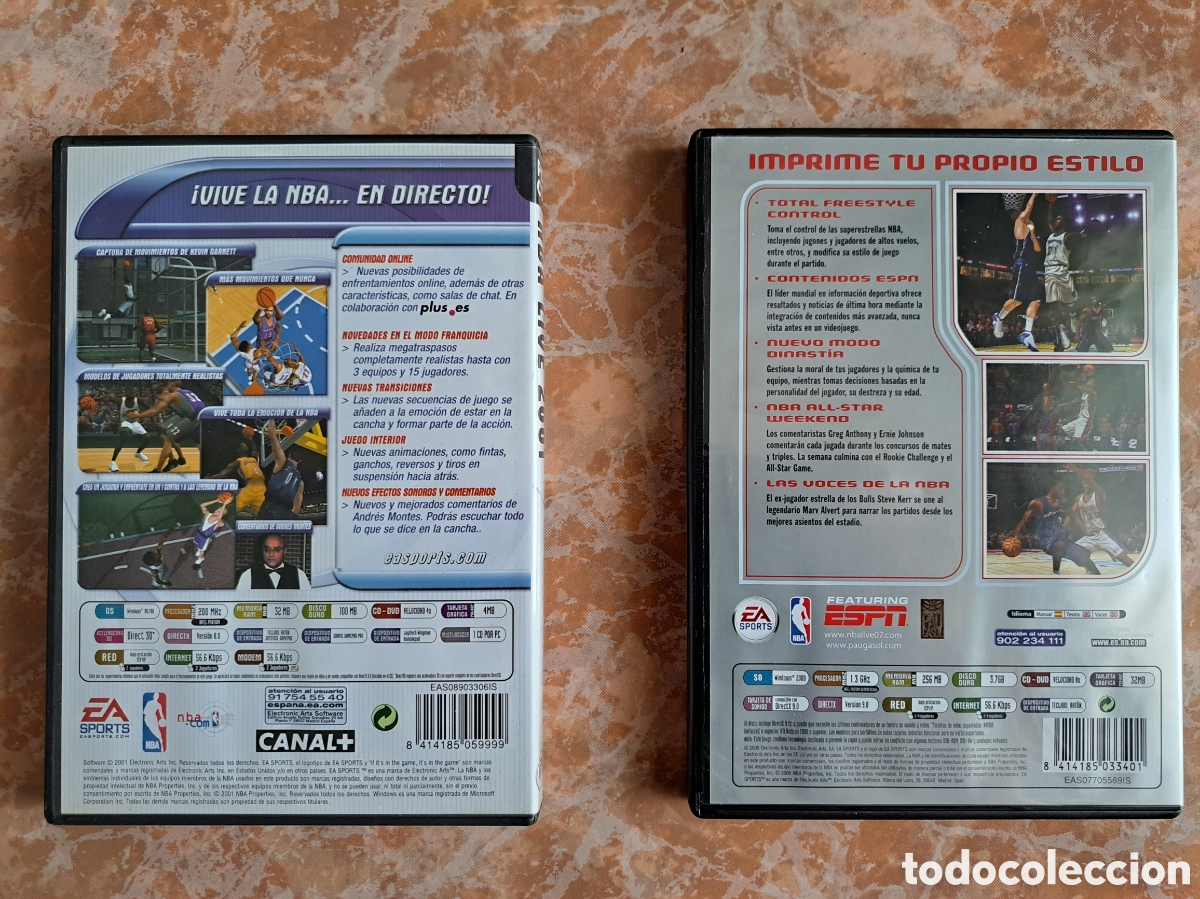 Videojuegos y consolas: LOTE 2 JUEGOS PC: NBA LIVE 2001 & 2007 - Foto 2