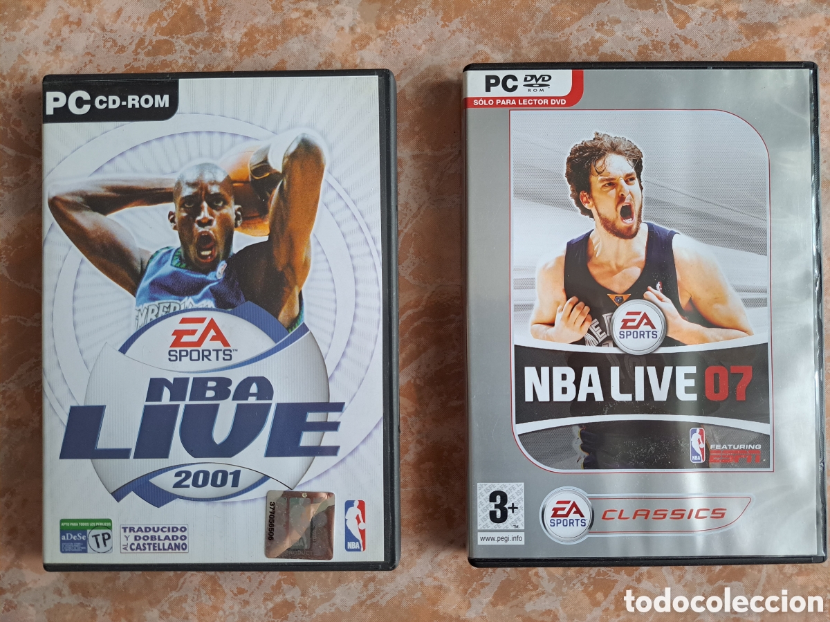 Videojuegos y consolas: LOTE 2 JUEGOS PC: NBA LIVE 2001 & 2007 - Foto 1