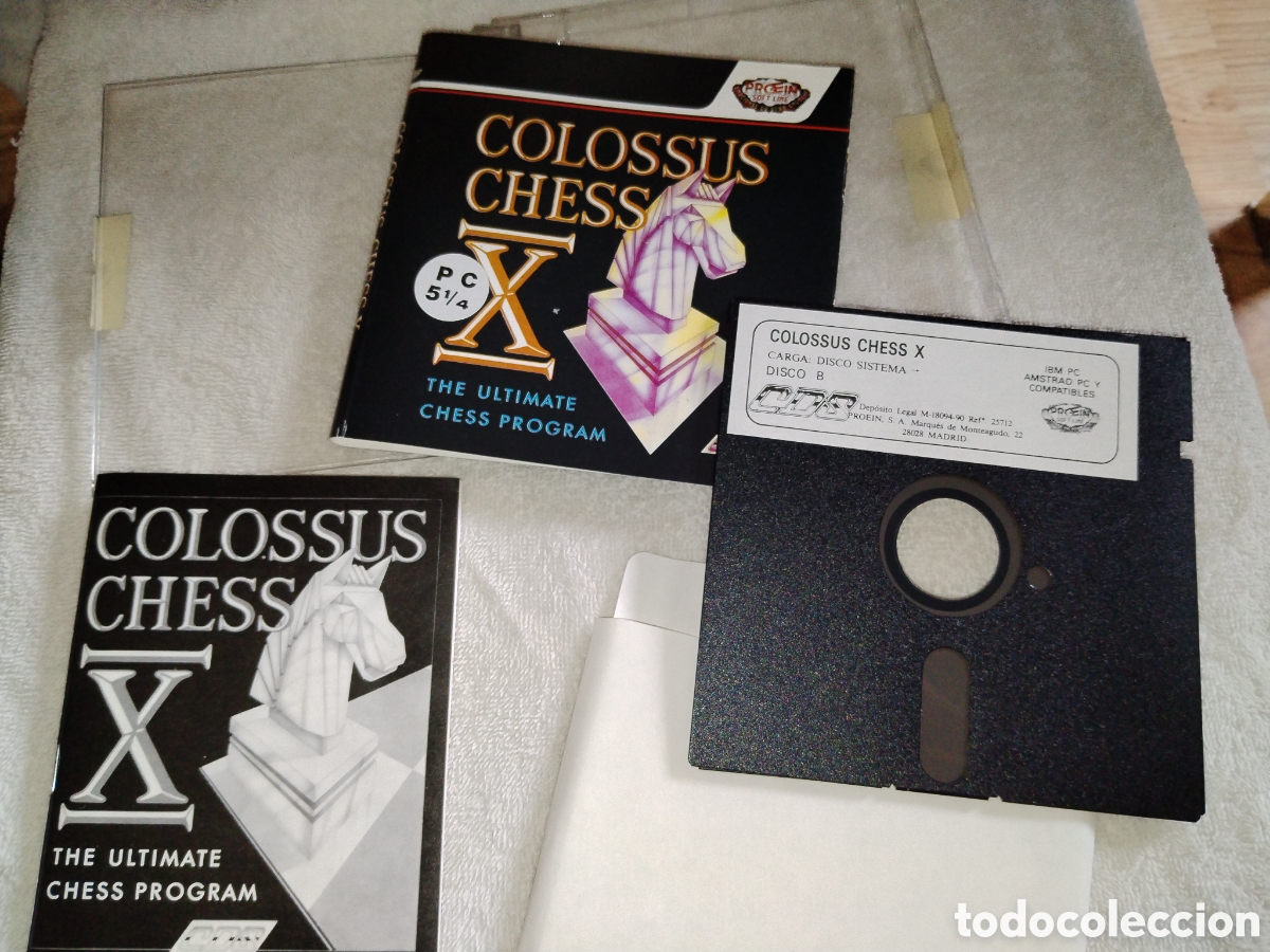 Videojuegos y consolas: Colossus chess x. PC. Discos 5 1/4. Ajedrez - Foto 3