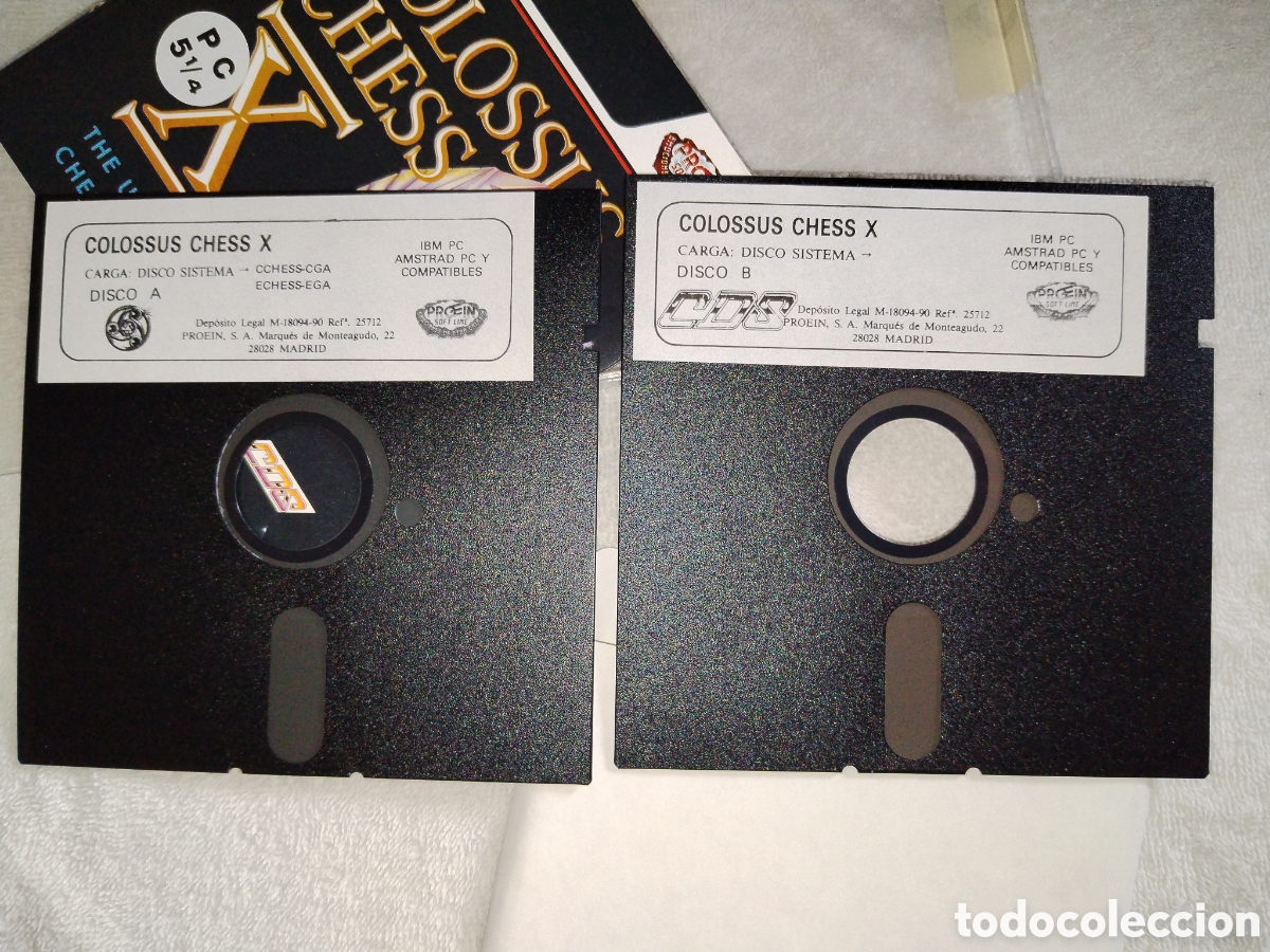 Videojuegos y consolas: Colossus chess x. PC. Discos 5 1/4. Ajedrez - Foto 4