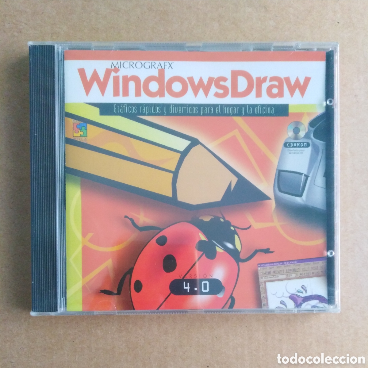 Videojuegos y consolas: (^_^) PC CD-Rom Micrografx WindowsDraw Versi&oacute;n 4.0 (Hobby Press). Precintado. - Foto 1