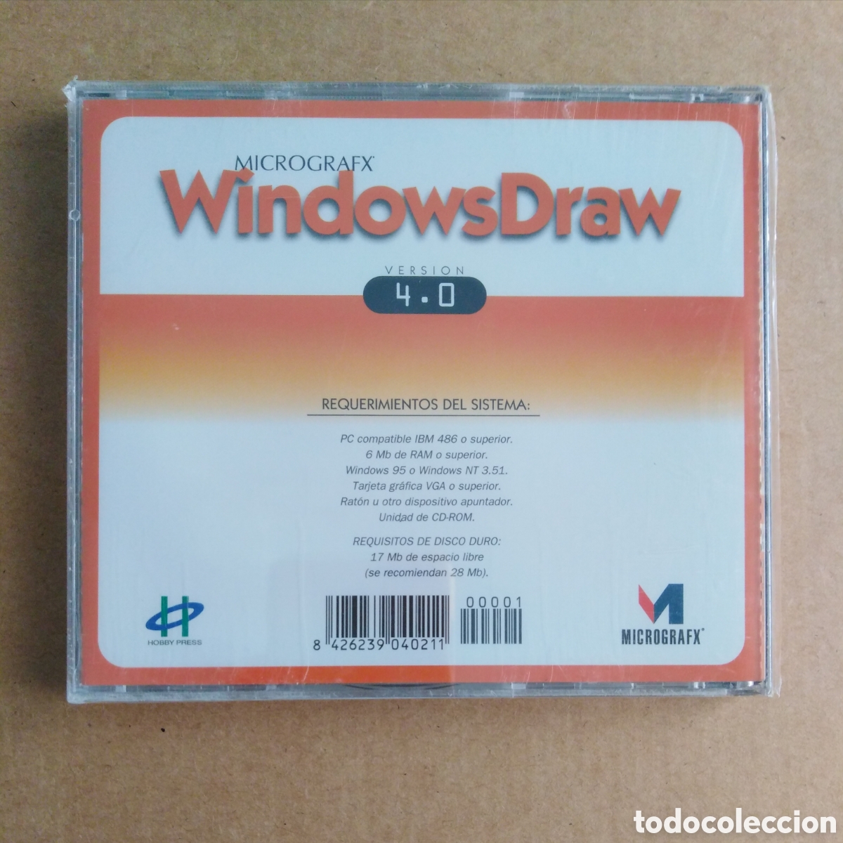 Videojuegos y consolas: (^_^) PC CD-Rom Micrografx WindowsDraw Versi&oacute;n 4.0 (Hobby Press). Precintado. - Foto 2