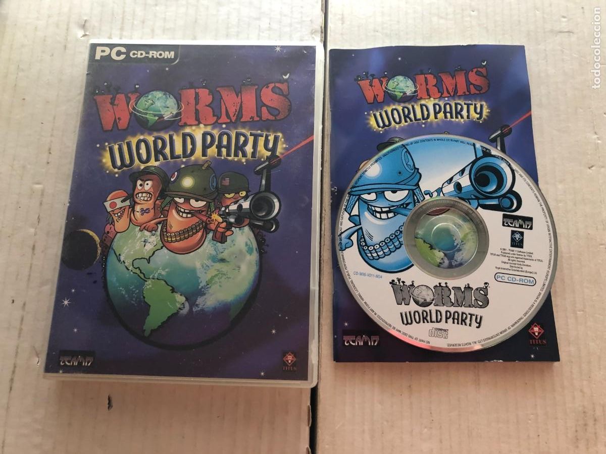 Videojuegos y consolas: WORMS WORLD PARTY TEAM 17 - PC CD KREATEN - Foto 1