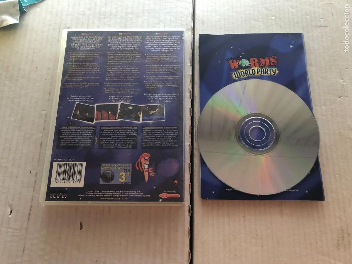 Videojuegos y consolas: WORMS WORLD PARTY TEAM 17 - PC CD KREATEN - Foto 2