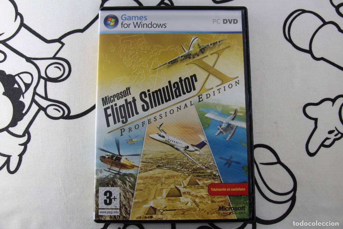 Videojuegos y consolas: PC MICROSOFT FLIGHT SIMULATOR X PROFESSIONAL EDITION BUEN ESTADO PAL ESPA&Ntilde;A - Foto 1