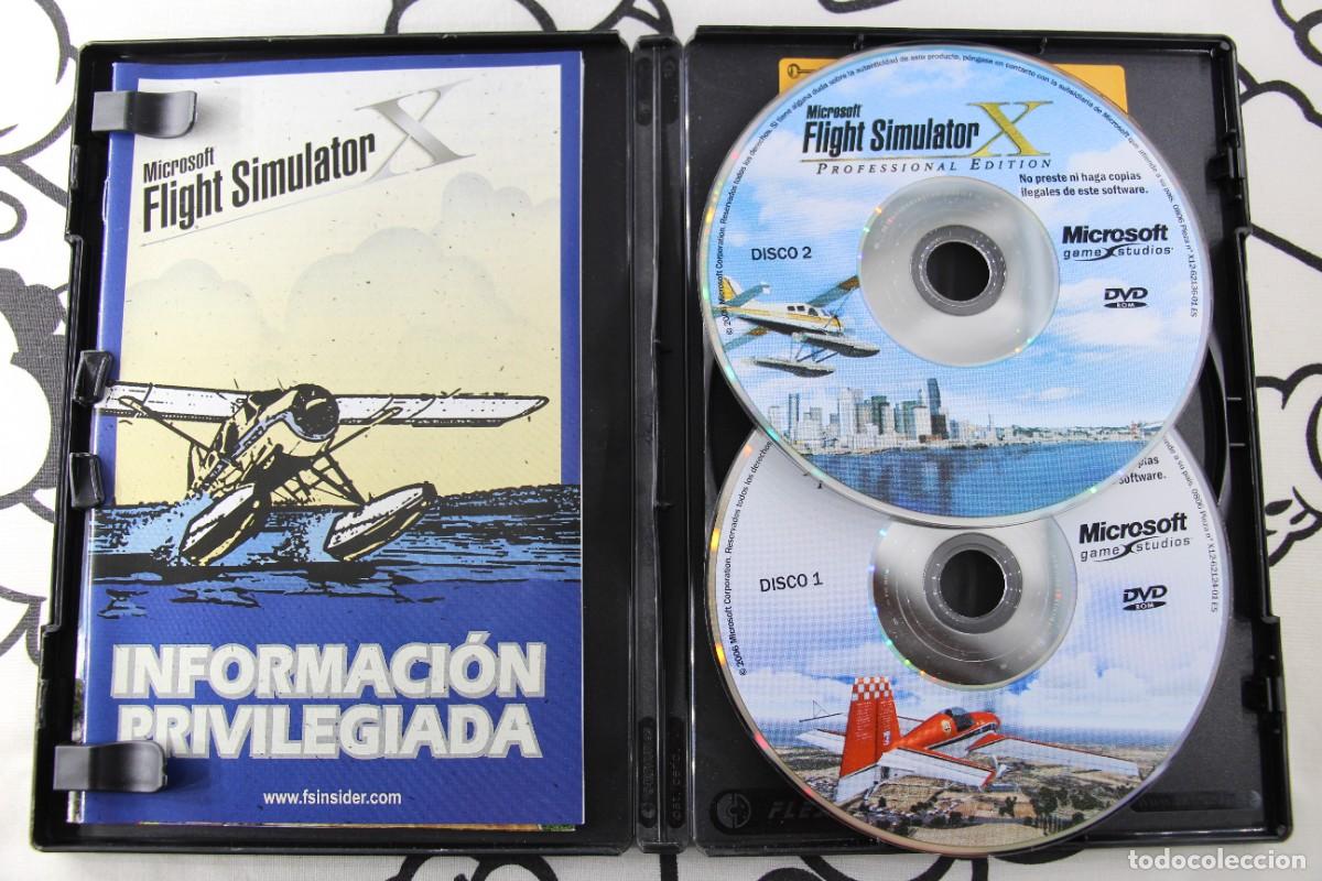 Videojuegos y consolas: PC MICROSOFT FLIGHT SIMULATOR X PROFESSIONAL EDITION BUEN ESTADO PAL ESPA&Ntilde;A - Foto 3
