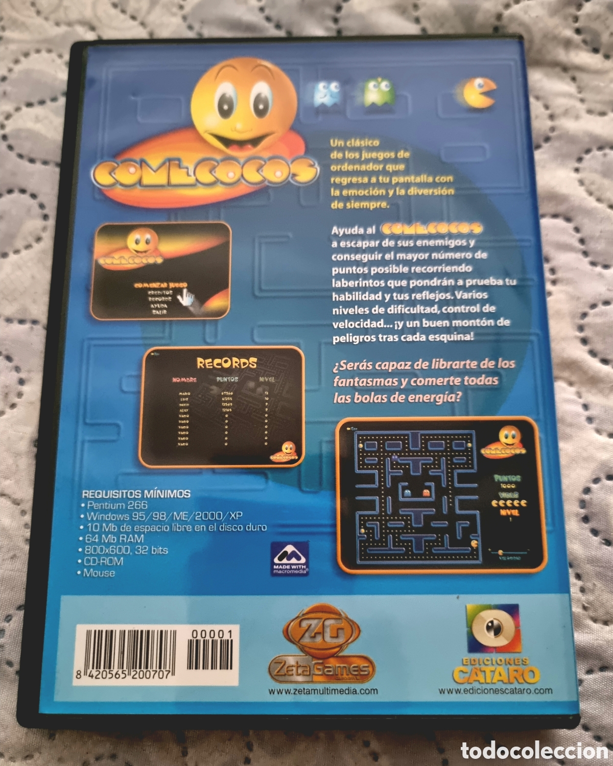 Videojuegos y consolas: COMECOCOS. EDICIONES CATARO. PC CD-ROM. ARCADE ZETA GAMES. - Foto 2