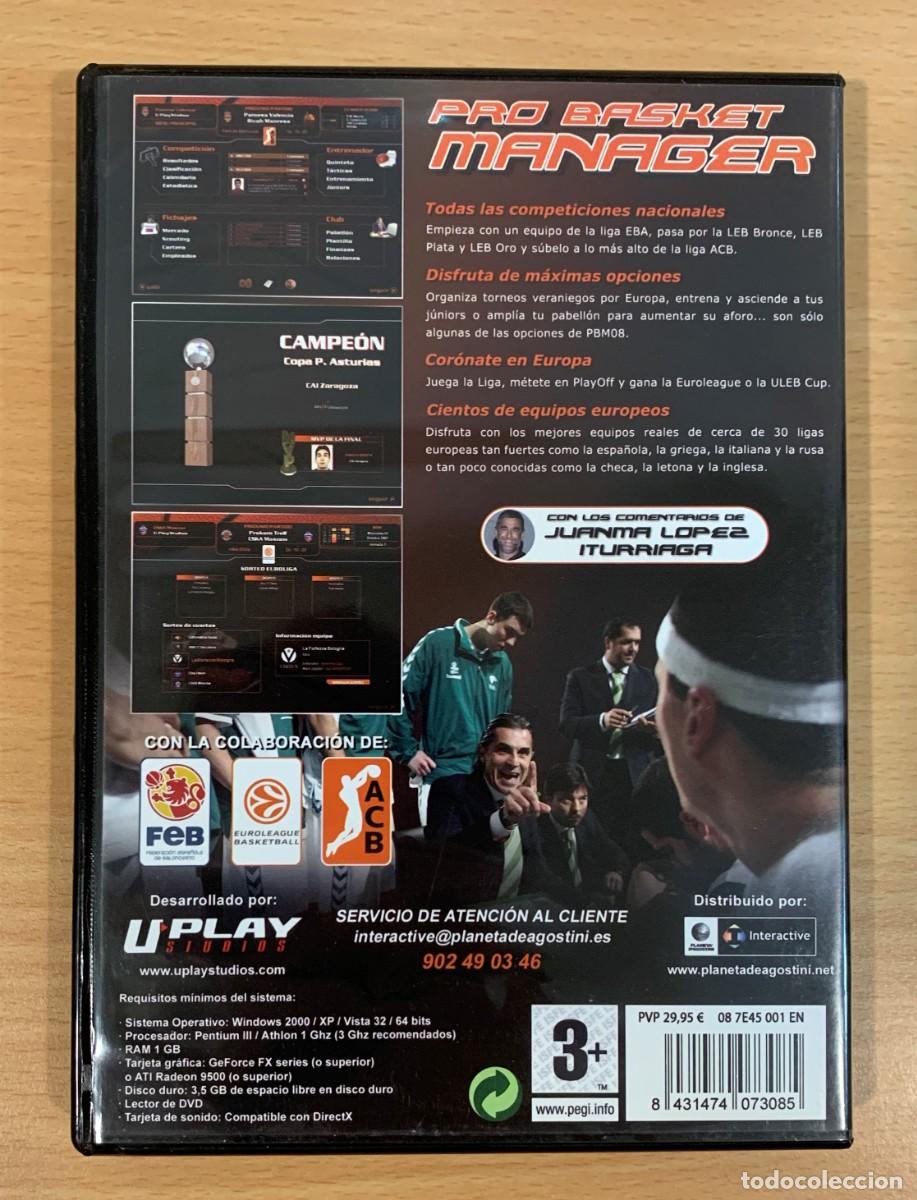 Videojuegos y consolas: JUEGO PC - PRO BASKET MANAGER 2008 - Foto 3