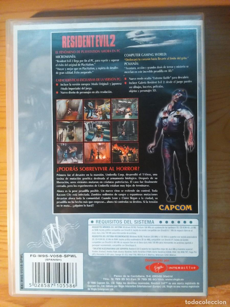 Videojuegos y consolas: RESIDENT EVIL 2 ( JUEGO ANTIGUO PARA PC) - Foto 2