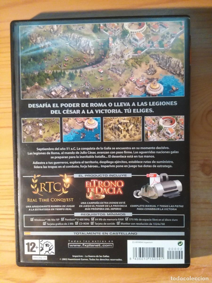 Videojuegos y consolas: IMPERIUM ( JUEGO ANTIGUO PARA PC) - Foto 2