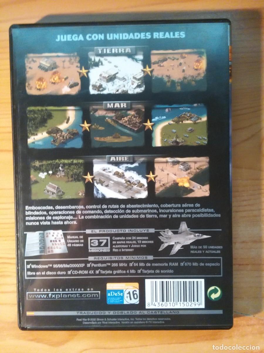 Videojuegos y consolas: REAL WAR ( JUEGO ANTIGUO PARA PC) - Foto 2