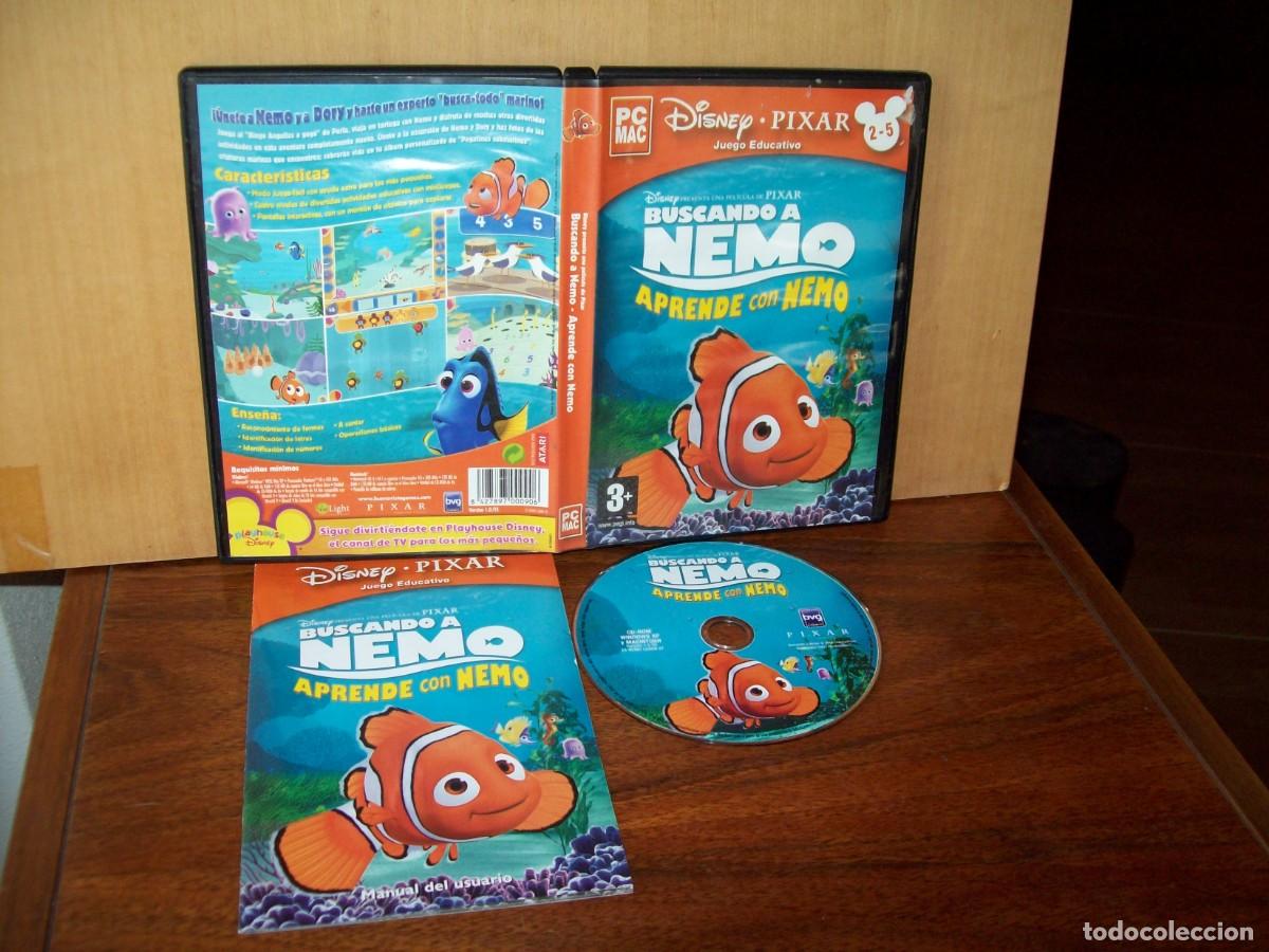 Videojuegos y consolas: BUSCANDO A NEMO - APRENDE CON NEMO DISNEY - JUEGO PC COMPLETO COMO NUEVO - Foto 1