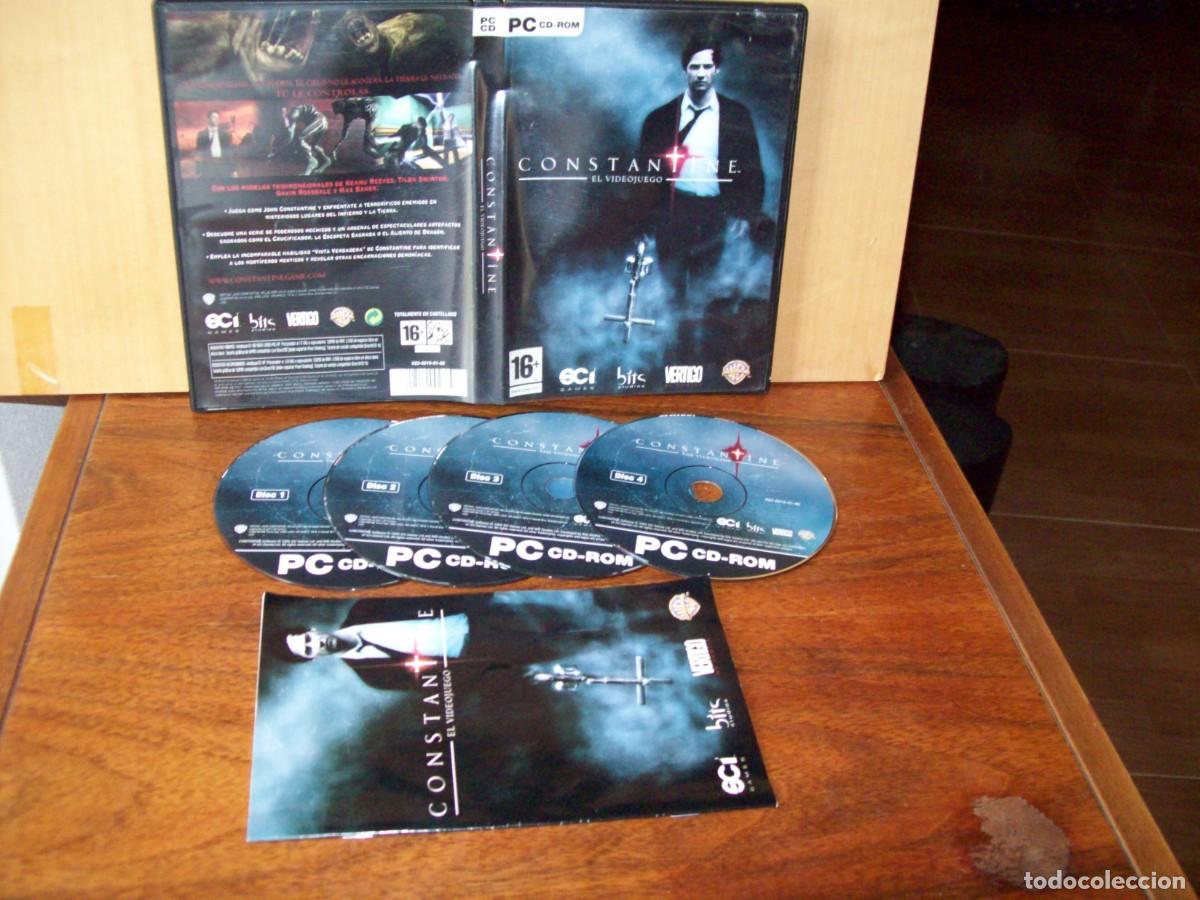 Videojuegos y consolas: CONSTANTINE - EL VIDEOJUEGO - JUEGO PC COMPLETO 4 DVDS - Foto 1