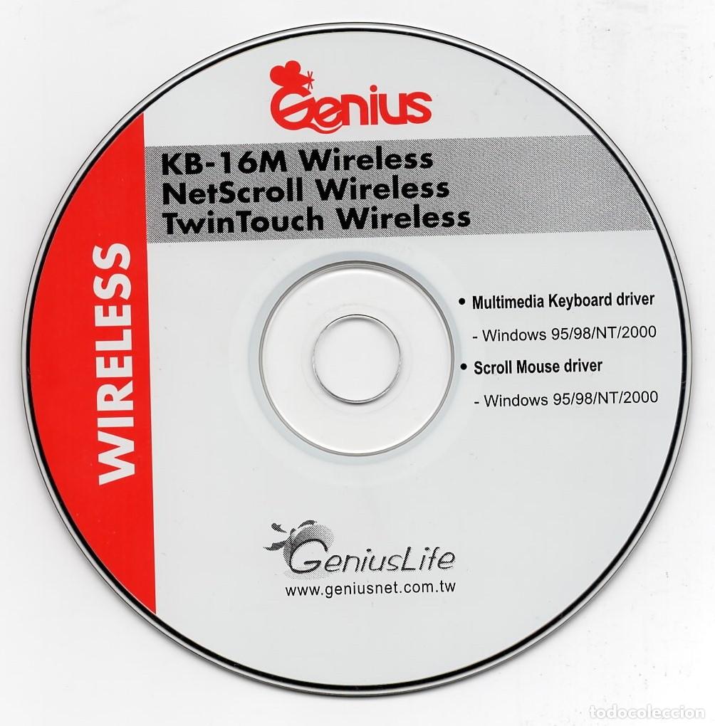 Videojuegos y consolas: CD - GENIUS - KB 16M WIRELESS - NETSCROLL WIRELESS - TWINTOUCH WIRELESS - Foto 1