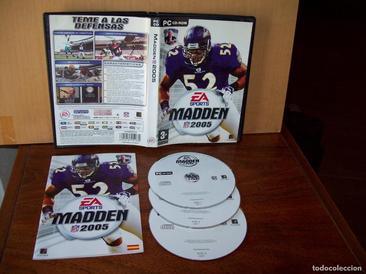 Videojuegos y consolas: MADDEN 2005 - JUEGO PC COMPLETO TRIPLE CD - Foto 1
