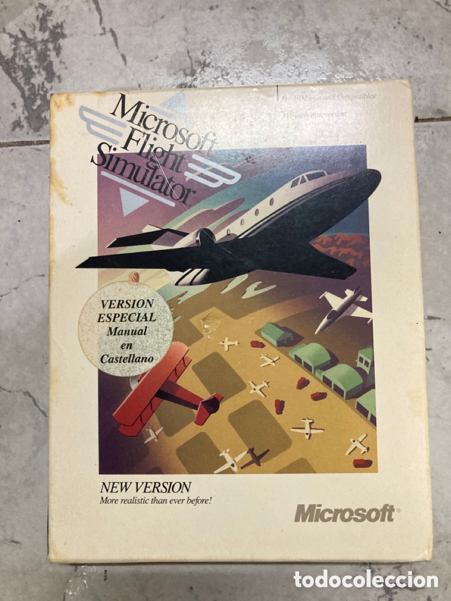 Videojuegos y consolas: PC MICROSOFT FLIGHT SIMULATOR NEW VERSION MANUAL PAL ESPA&Ntilde;A PC - Foto 2