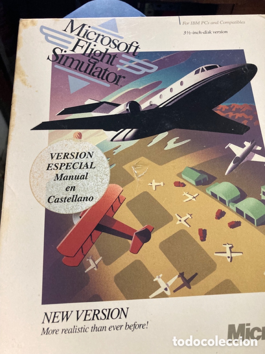 Videojuegos y consolas: PC MICROSOFT FLIGHT SIMULATOR NEW VERSION MANUAL PAL ESPA&Ntilde;A PC - Foto 1