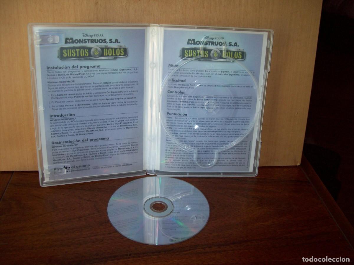 Videojuegos y consolas: MONSTRUOS,S.A. - SUSTOS & BOLOS - JUEGO PC COMPLETO - Foto 2