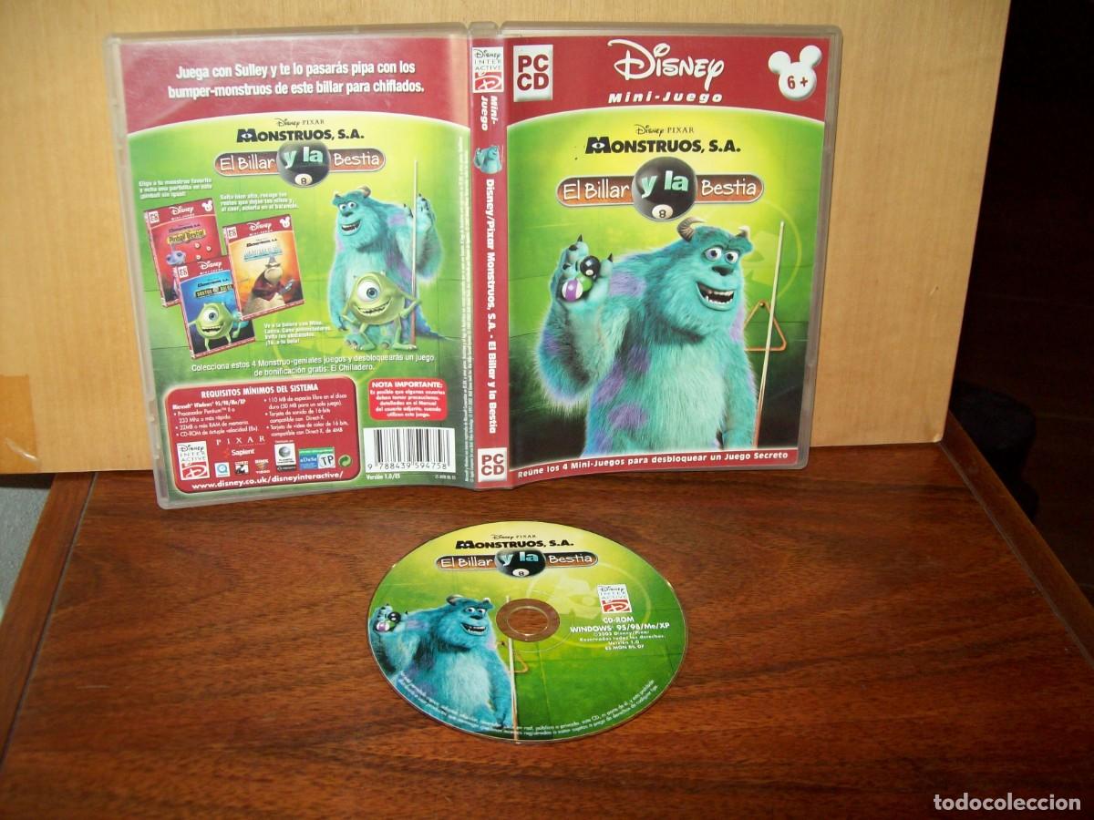 Videojuegos y consolas: MONSTRUOS, S.A. - EL BILLAR Y LA BESTIA - JUEGO PC COMPLETO - Foto 1